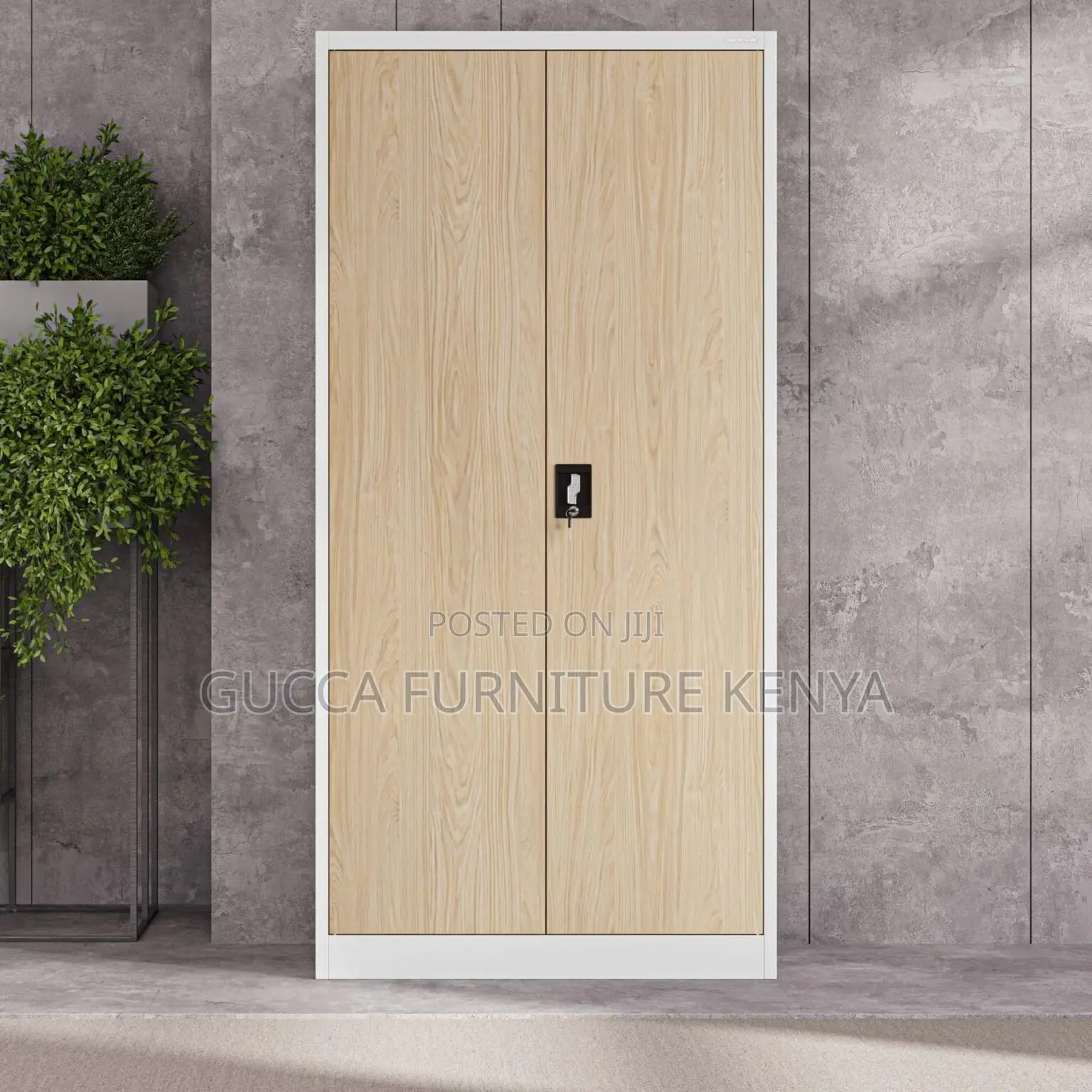 Modern 2-door Metallic Document Cabinet