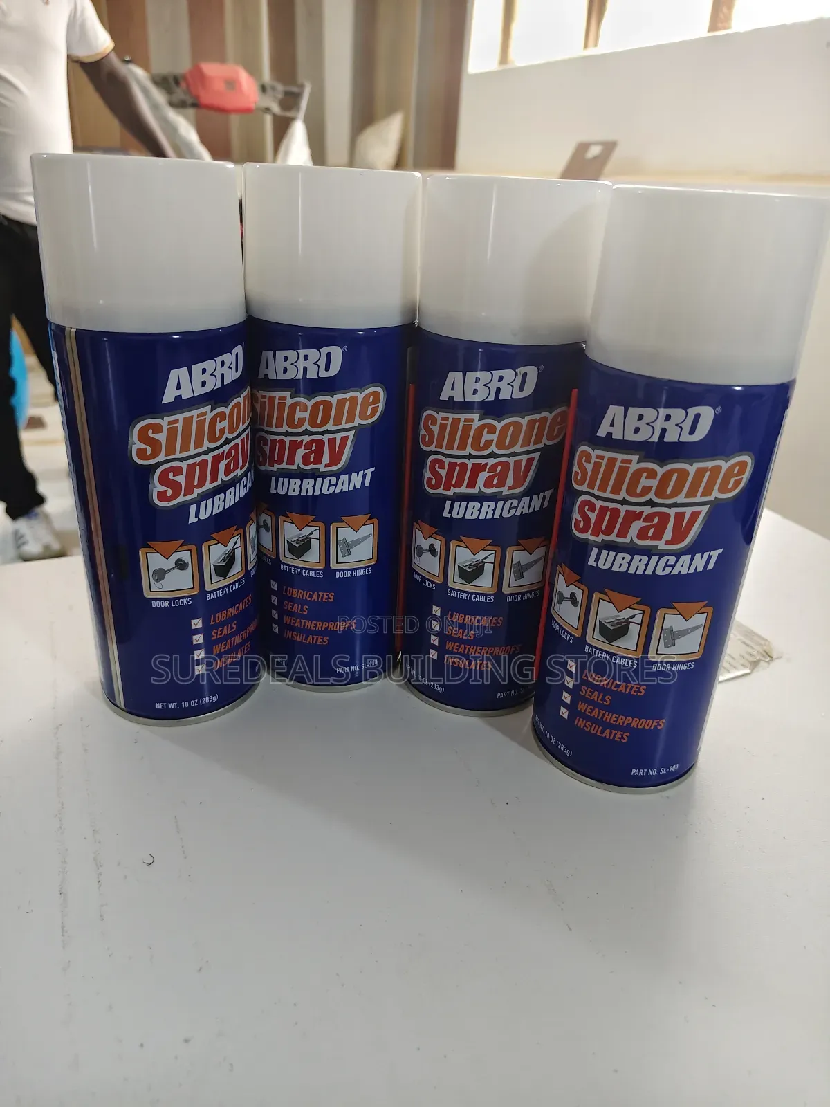 Abro Silicone Spray Lubricant.