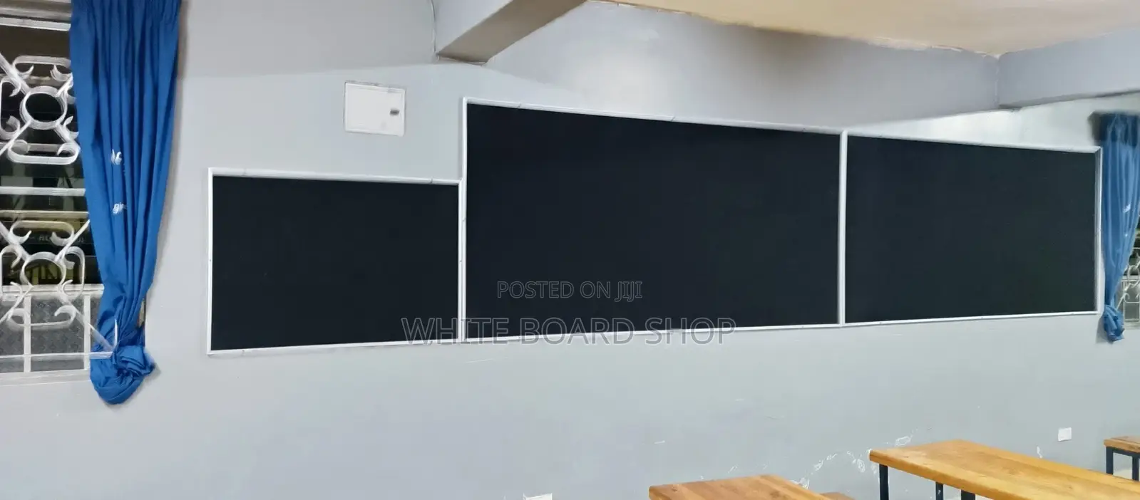 Dining Hall Noticeboard 8ft X 4ft Black