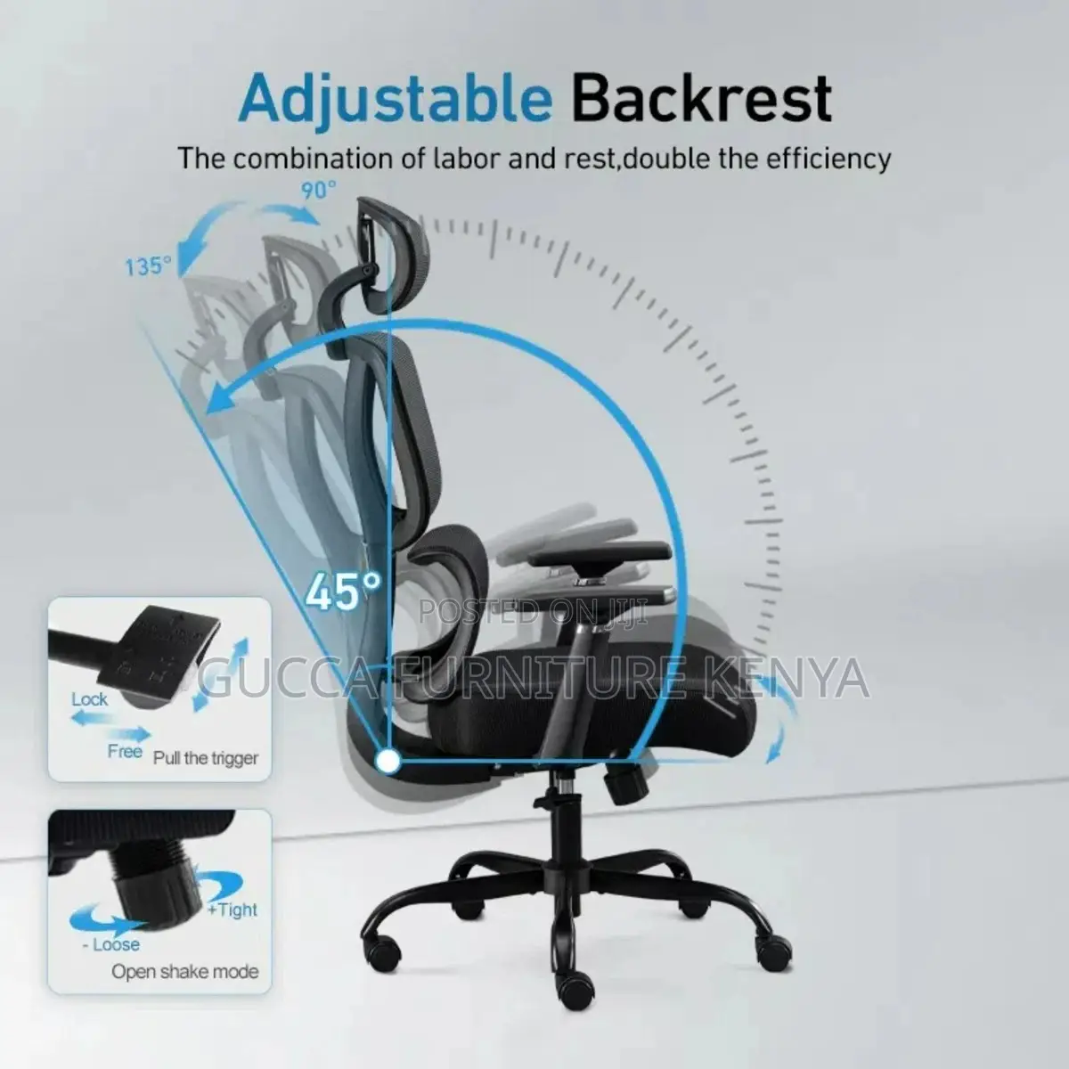 High Back Executive Orthopedic Office Seat