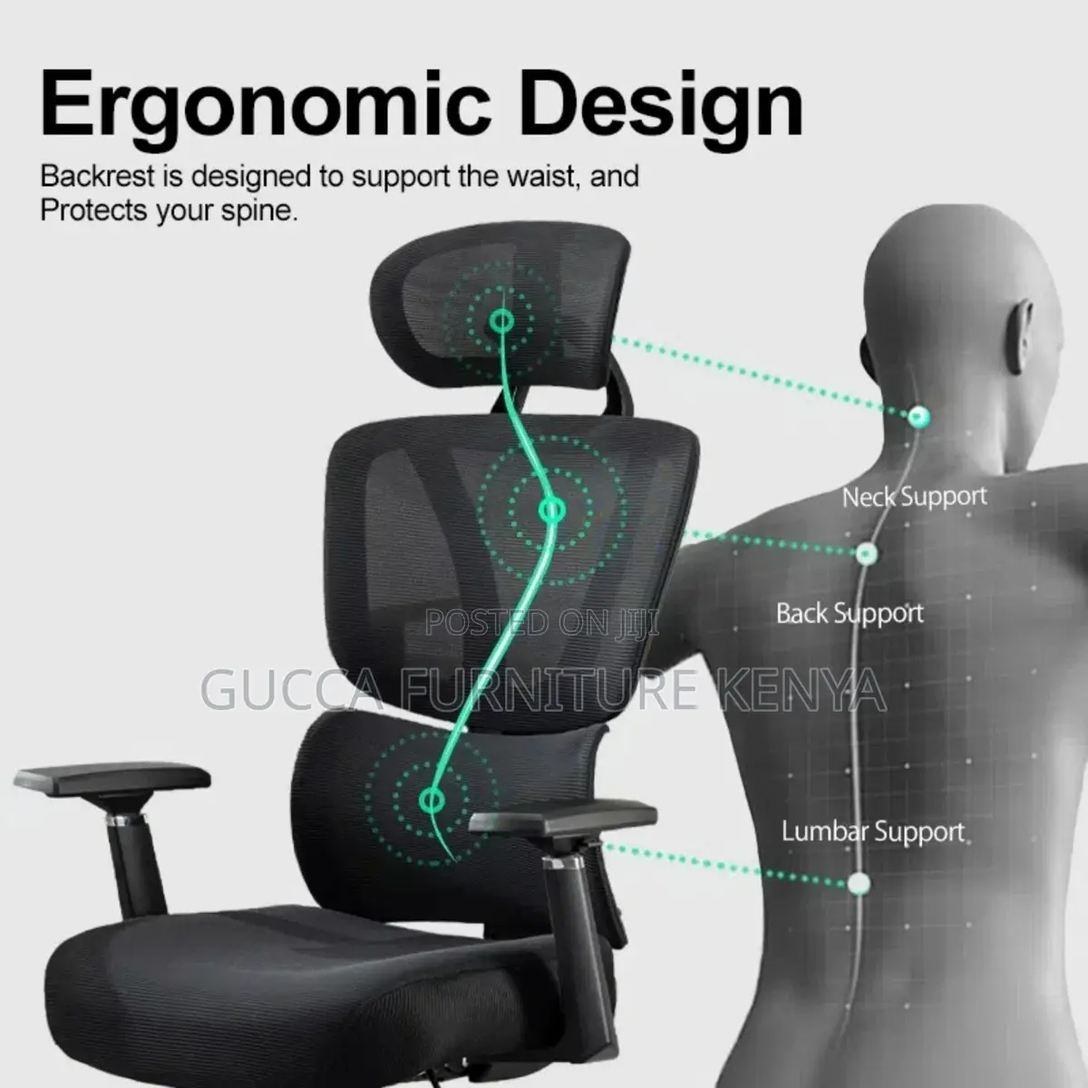 High Back Executive Orthopedic Office Seat