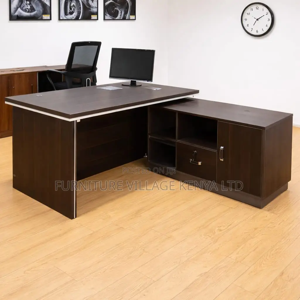 Office Desks| 1.6 Meters L-shaped Executive Table