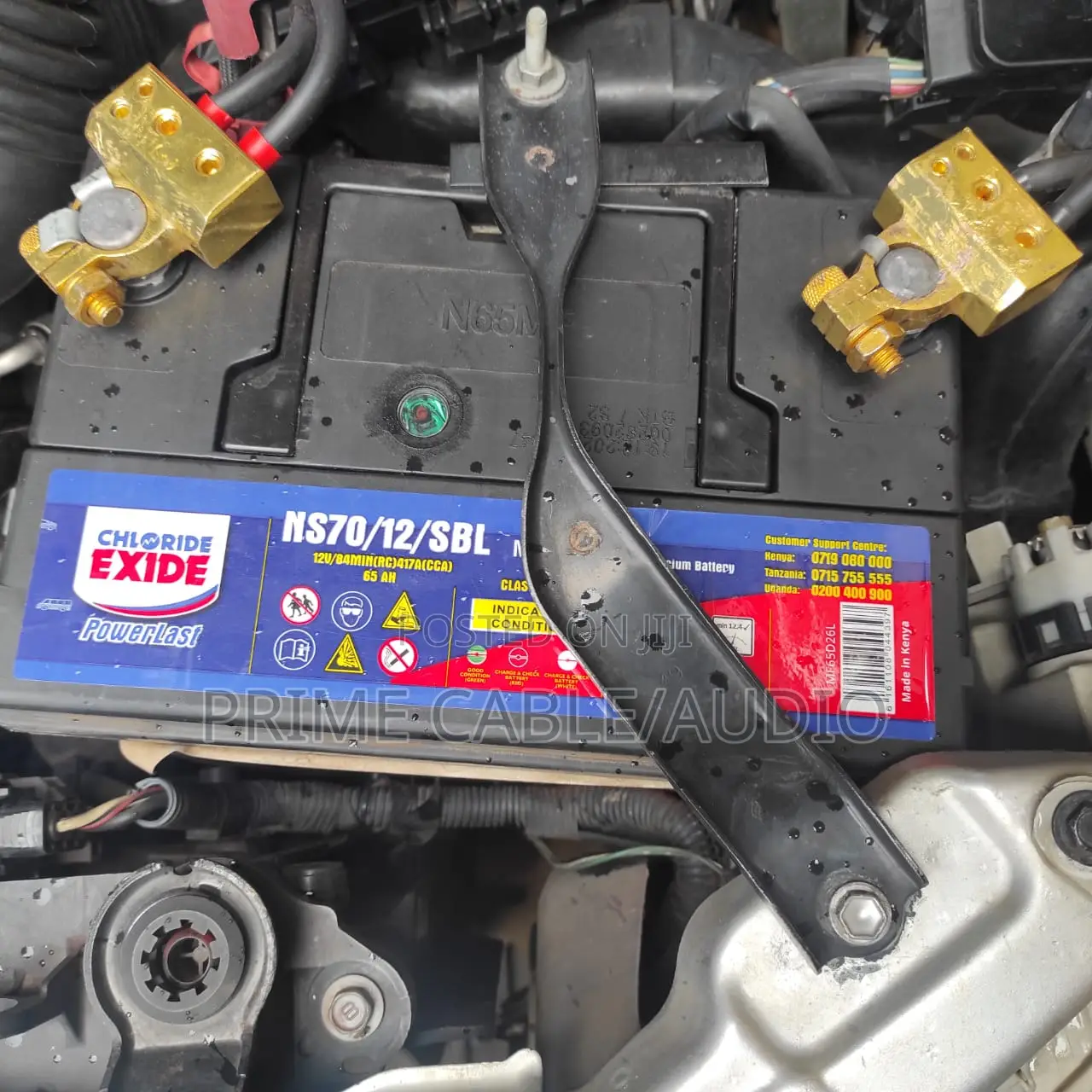 Gold-Plated Car Battery Terminal Positive Negative