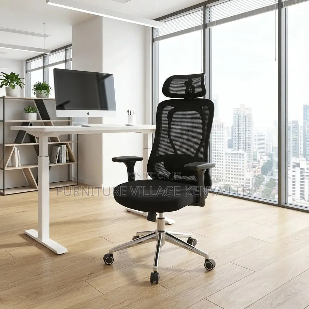 Office Chair; High Back Orthopedic Office Seat