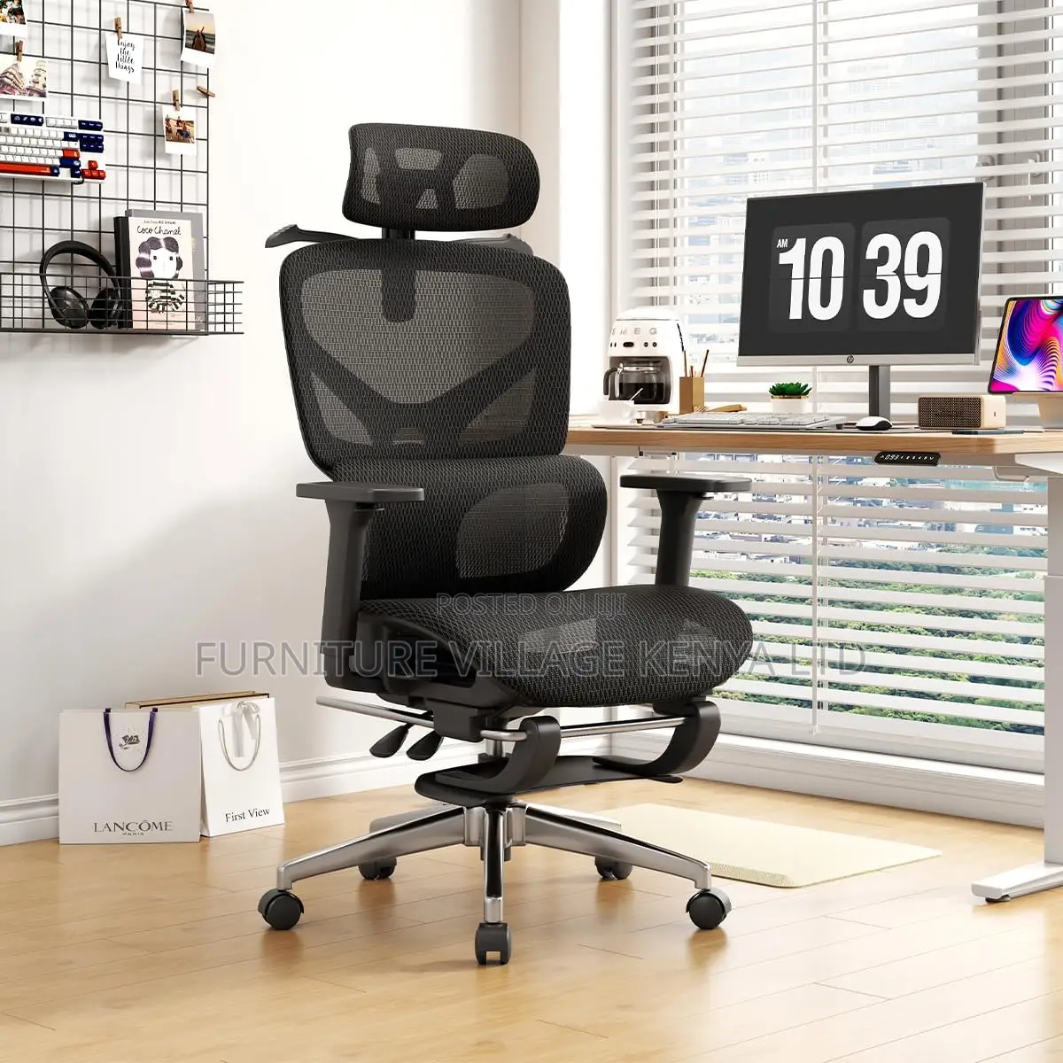 Office Chairs: High-back Executive Orthopedic Office Seat