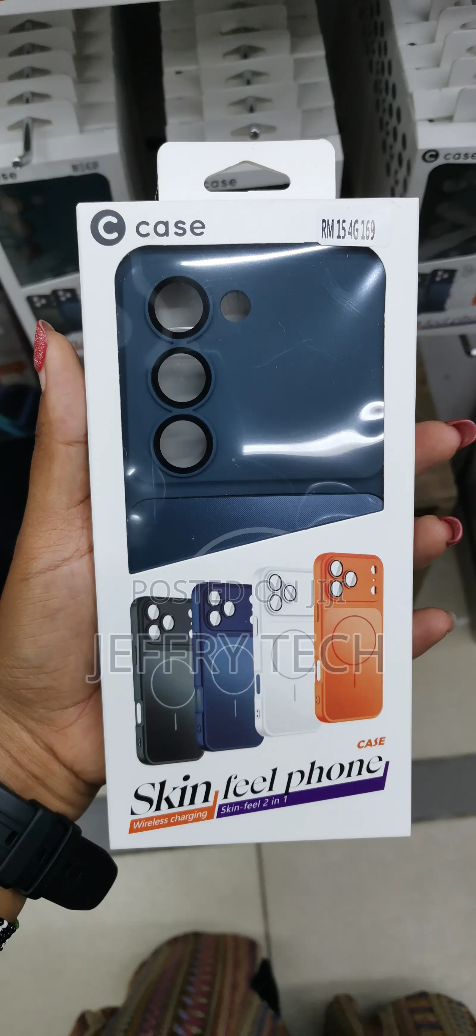 Txcan Xiaomi Redmi 15 4g Magnetic Case Tpu + Pc Skin Touch Cover -Blue