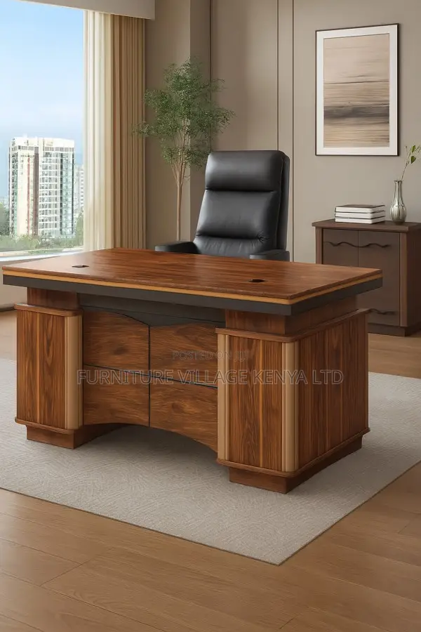 Office Tables; 1.4 Meters Executive Office Desk With Drawers