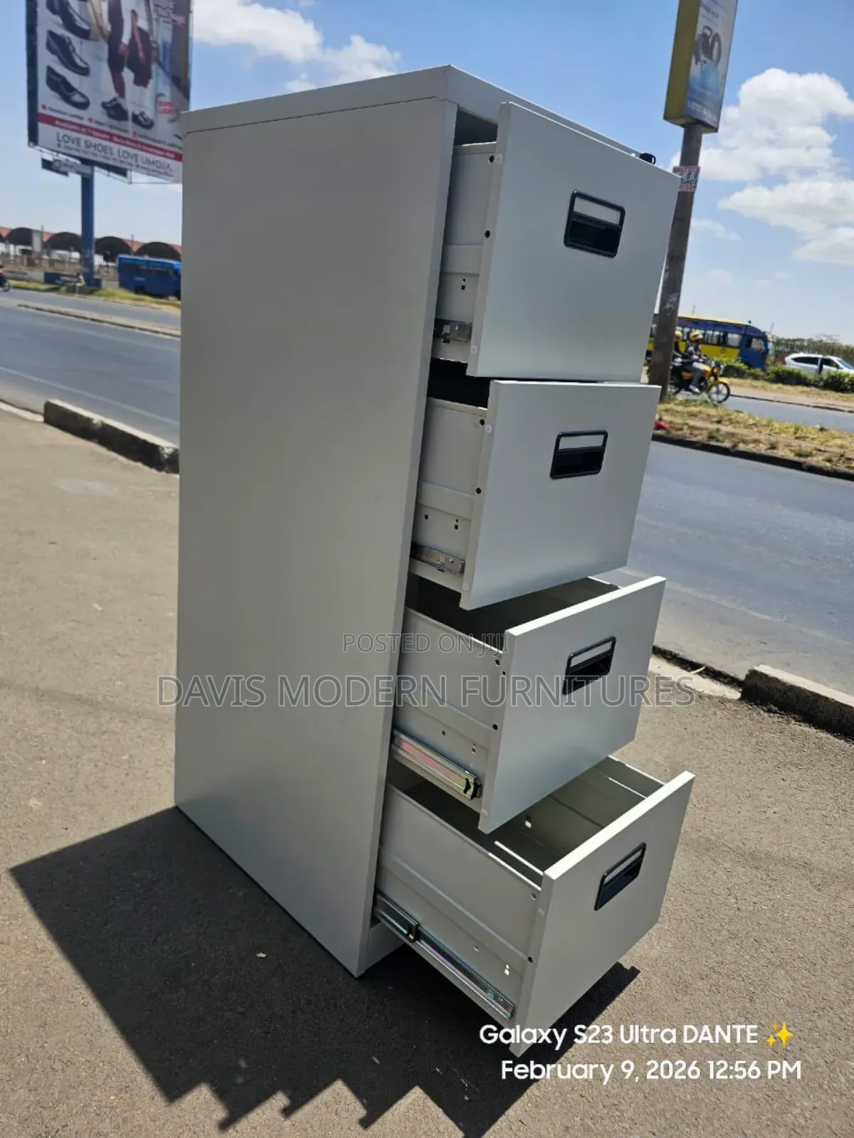 4-Drawer Steel Filing Cabinet (Office Storage Cabinet)