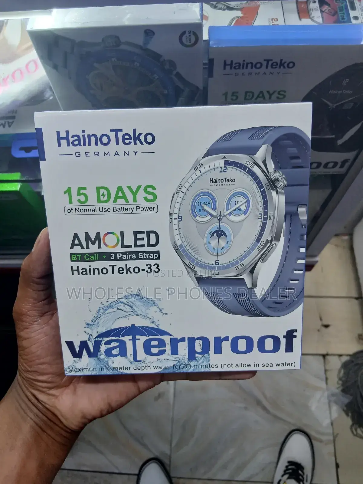 Haino Teko - 33 Smartwatch, Bluetooth Calling & Amoled Screen