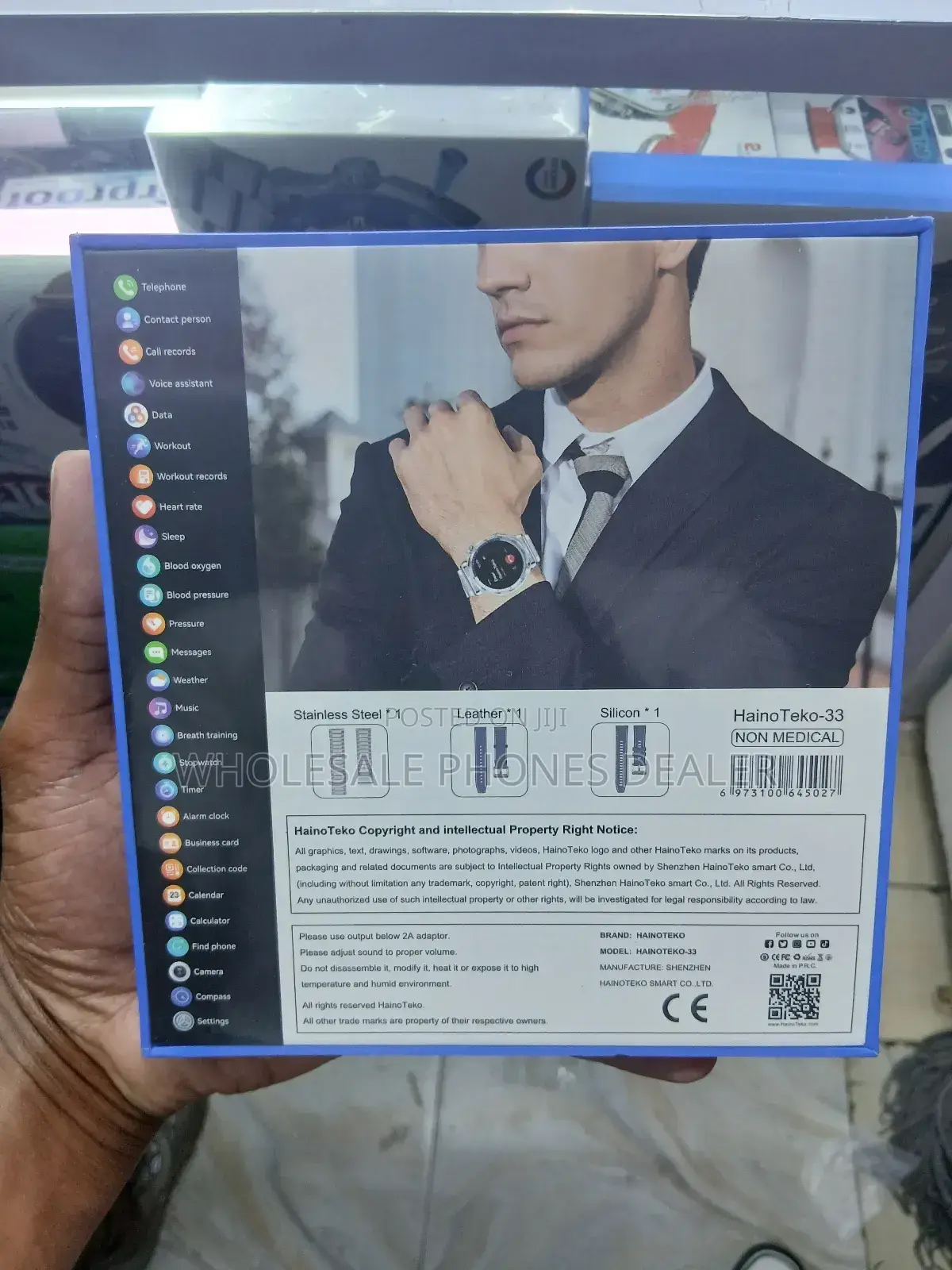 Haino Teko - 33 Smartwatch, Bluetooth Calling & Amoled Screen