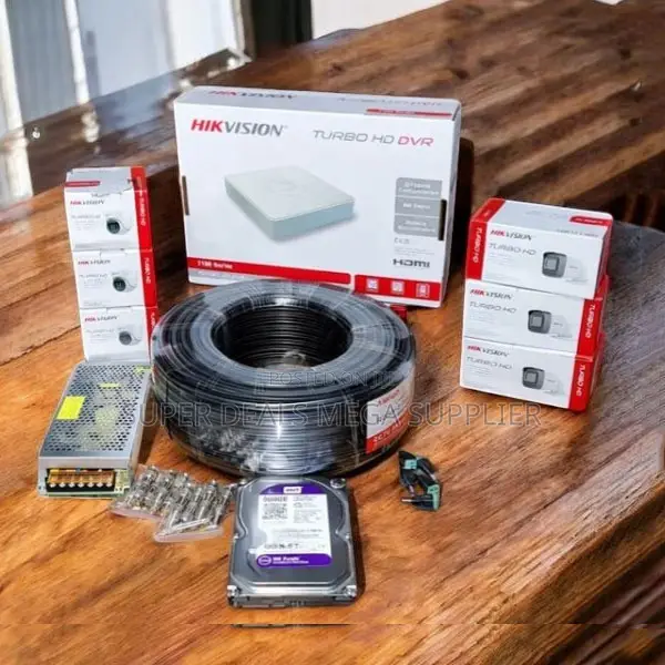 Hikvision 6 1080p Hd 2mp Remote Access CCTV Cameras Full System Kit