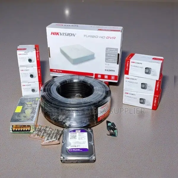 Smartphone App Control Hikvision 6 1080p CCTV Cameras Full System Kit