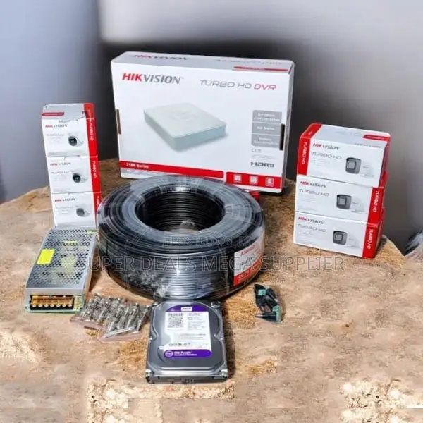 Energy Saving Hikvision 6 1080p Hd 2mp CCTV Cameras Full System Kit