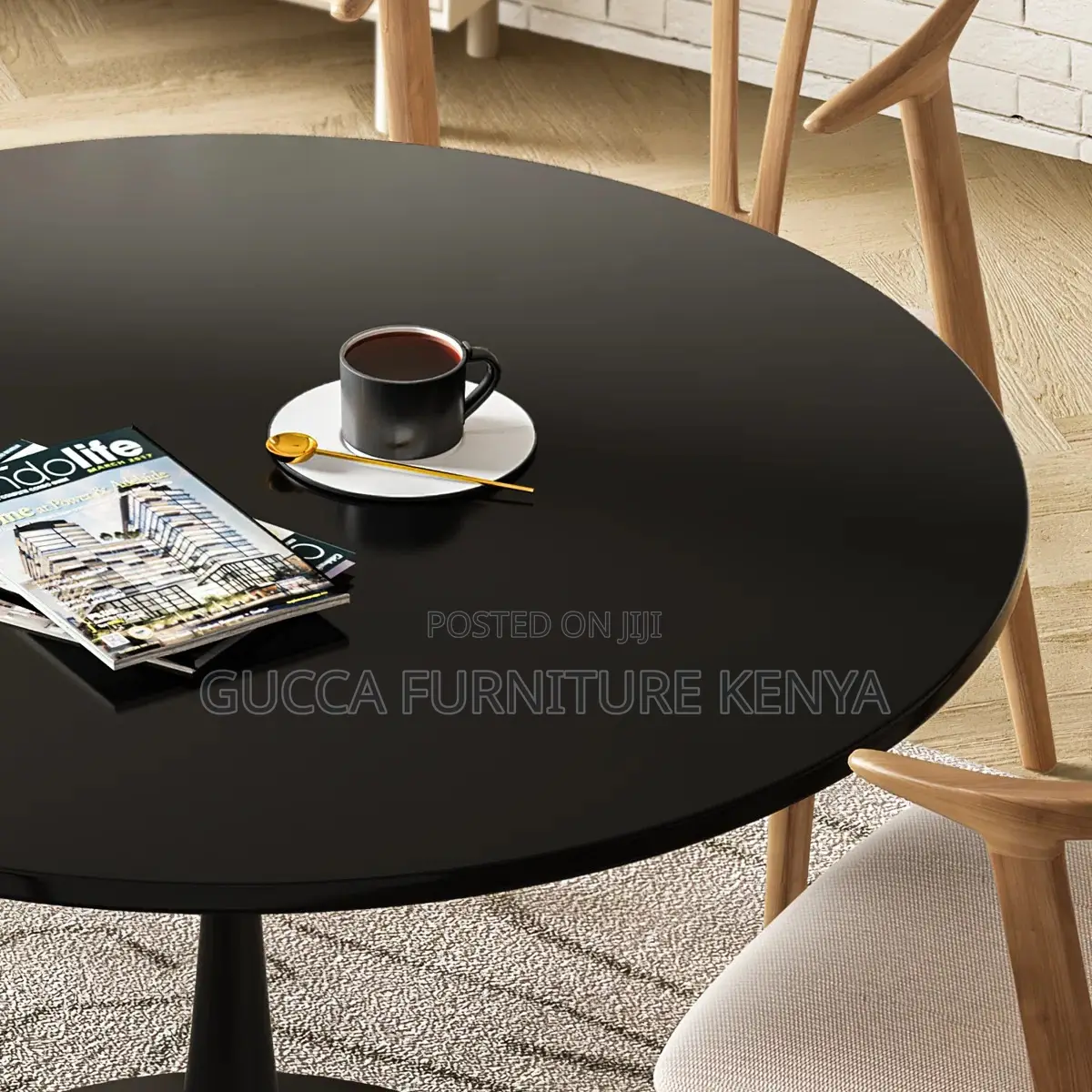 Marble Round Home Office Dining Table
