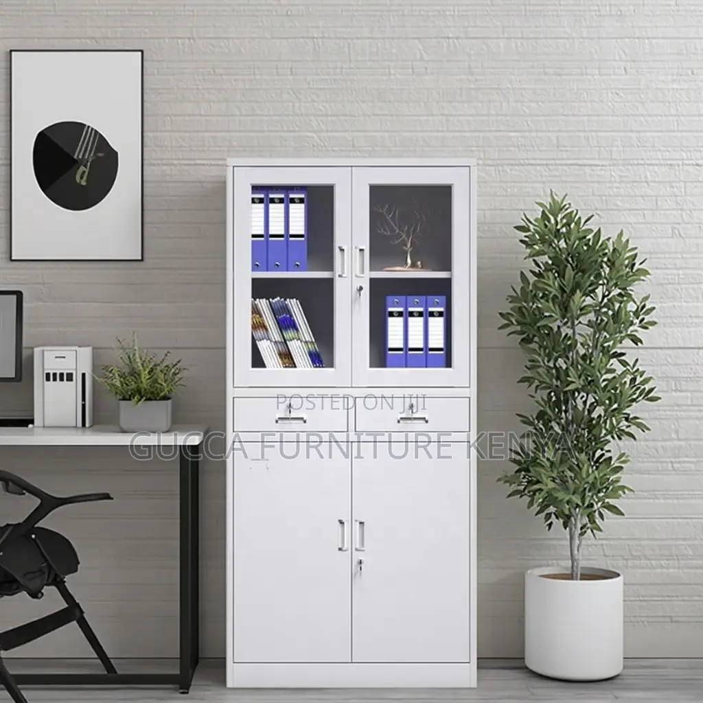 2-door Glass Front Office Filling Cabinet