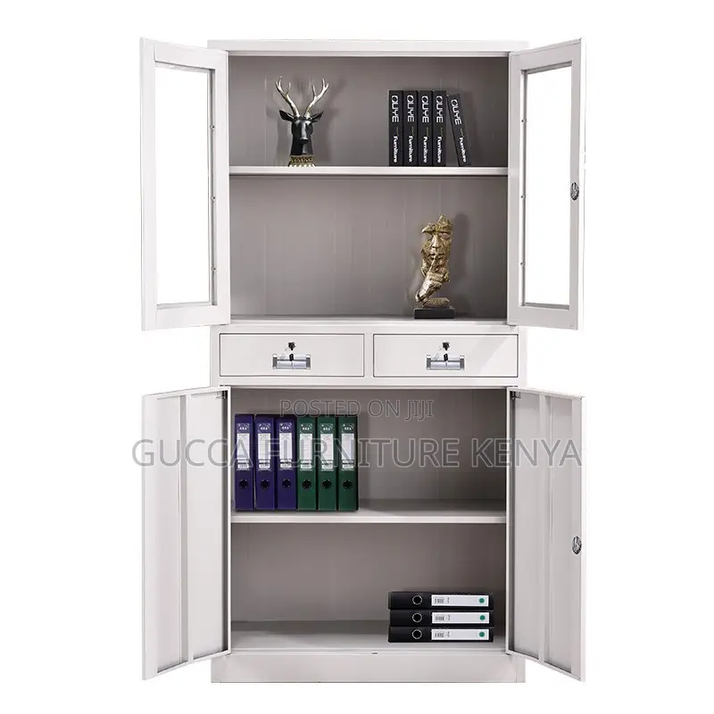 2-door Glass Front Office Filling Cabinet
