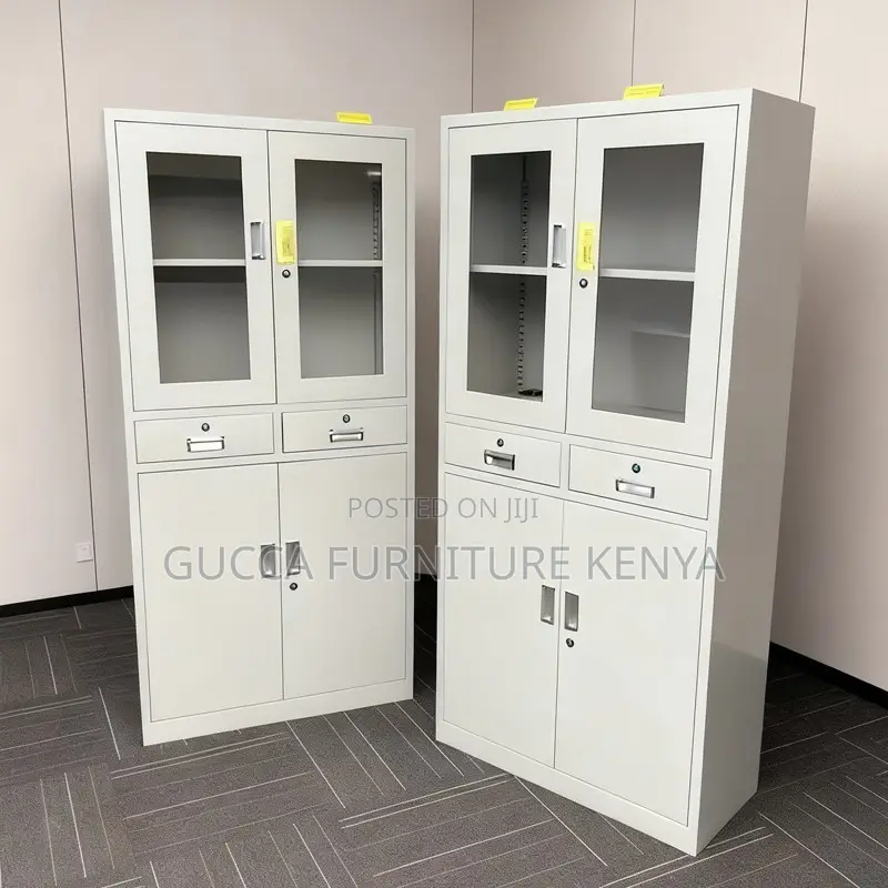 2-door Glass Front Office Filling Cabinet