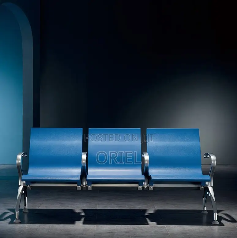Office Benches; Industrial-Grade 3-Seater Office Metal Bench