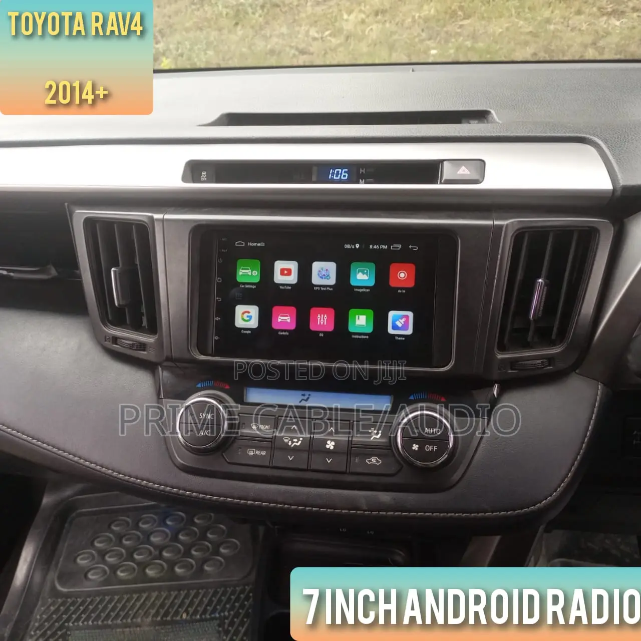 Toyota Rav 4 2014-2018 Fitted With 8 Inch Android Radio