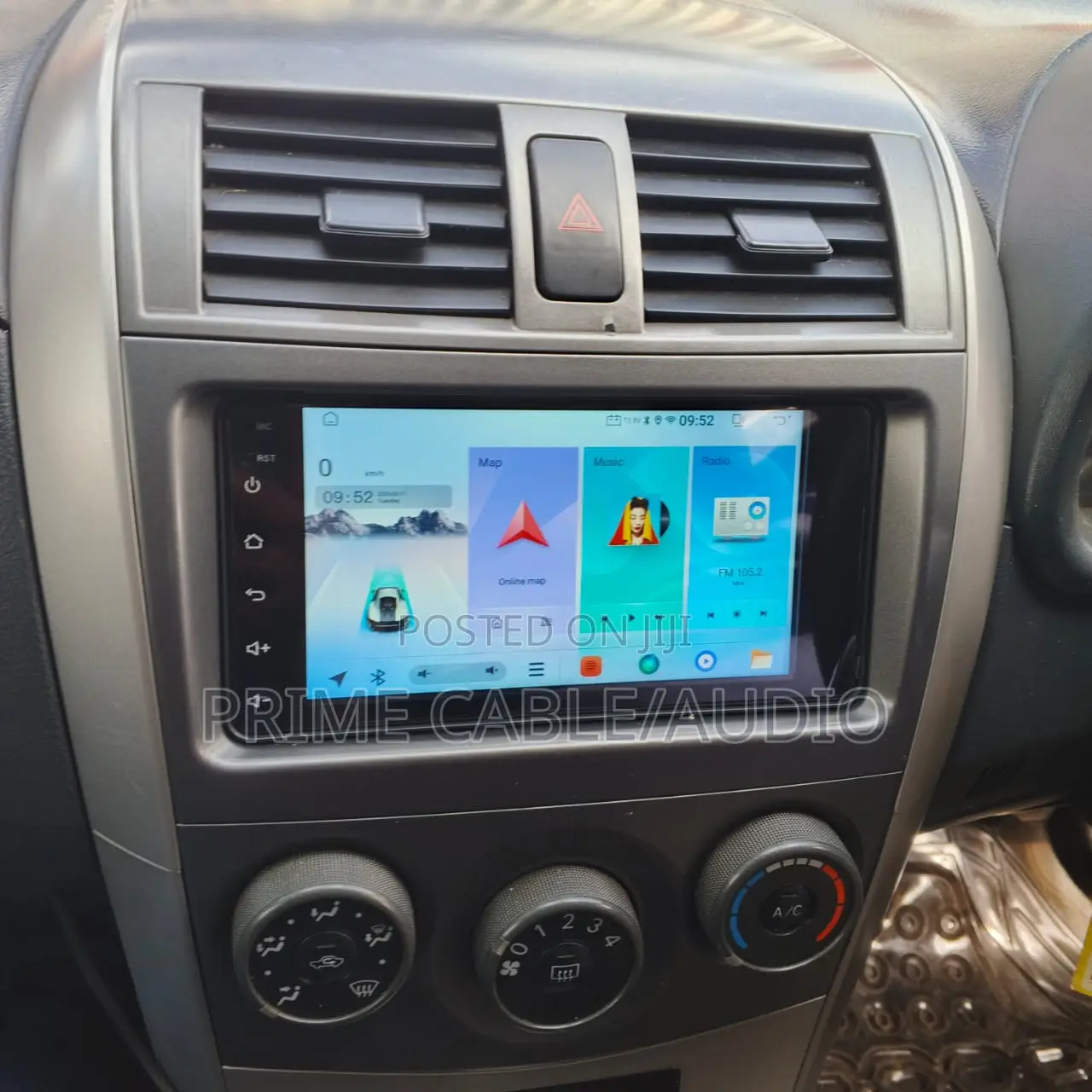 Toyota Fielder/Axio 2008-2012 Fitted With 8 Inch Android Screen