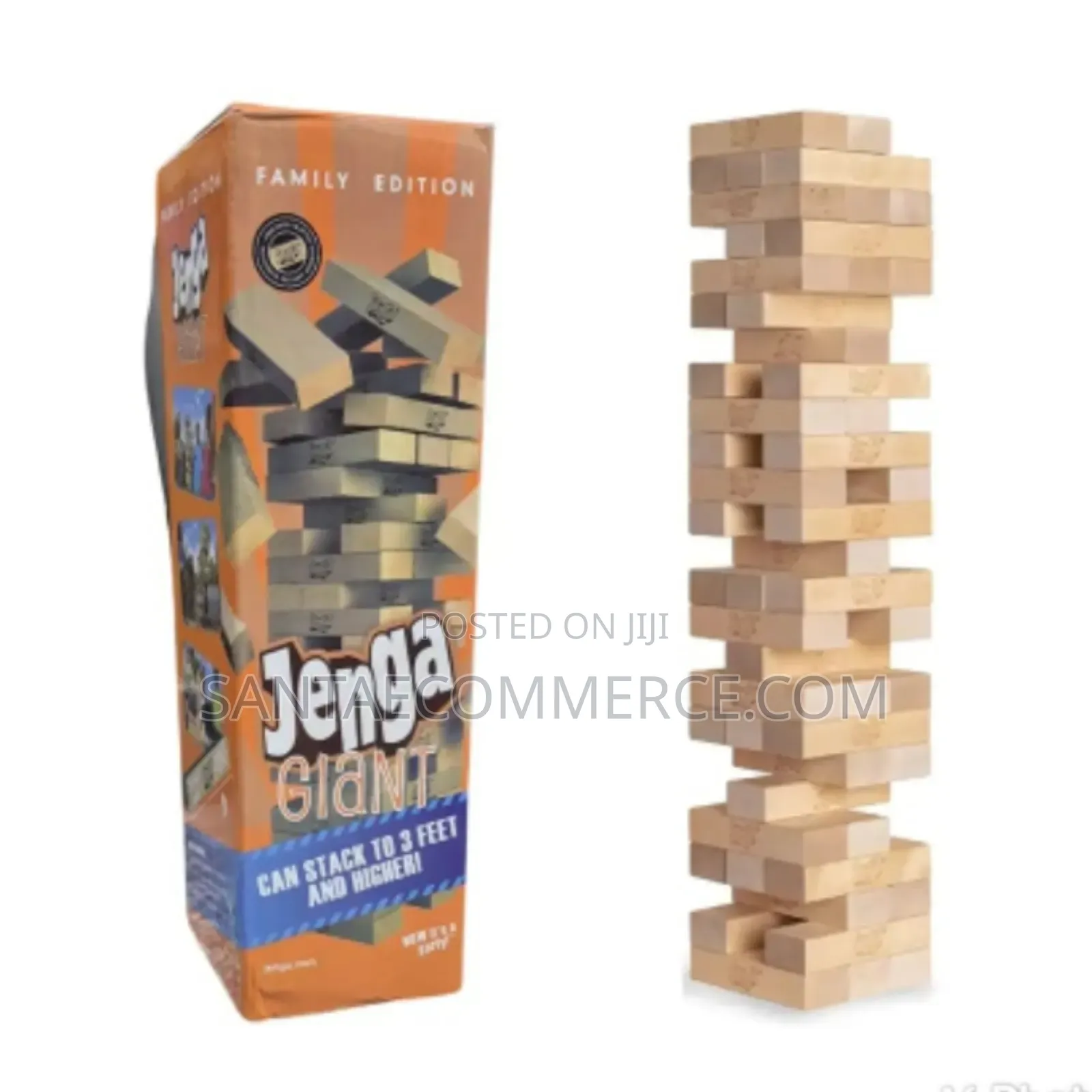Wooden Giant Jenga Stack and Pull Game