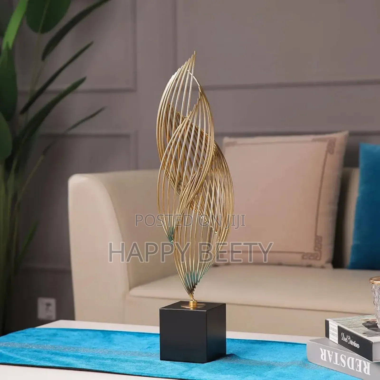 Modern Metal Sculpture for Office/Home Decor