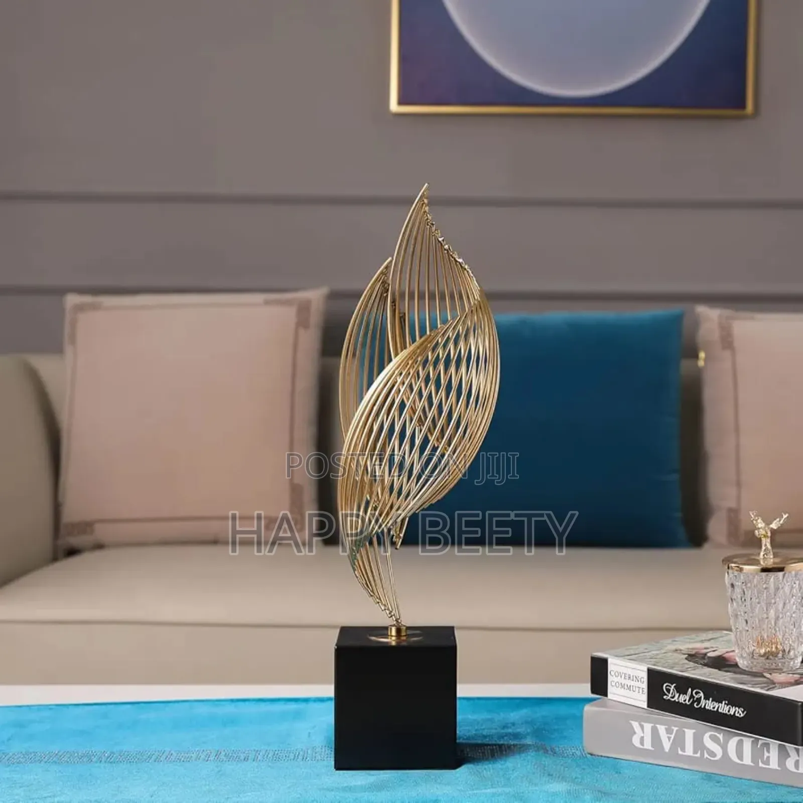 Modern Metal Sculpture for Office/Home Decor
