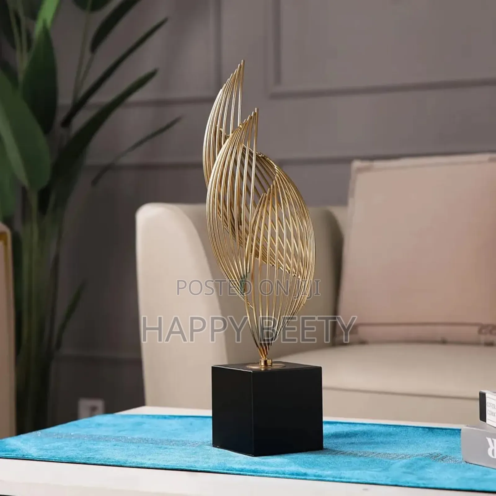 Modern Metal Sculpture for Office/Home Decor