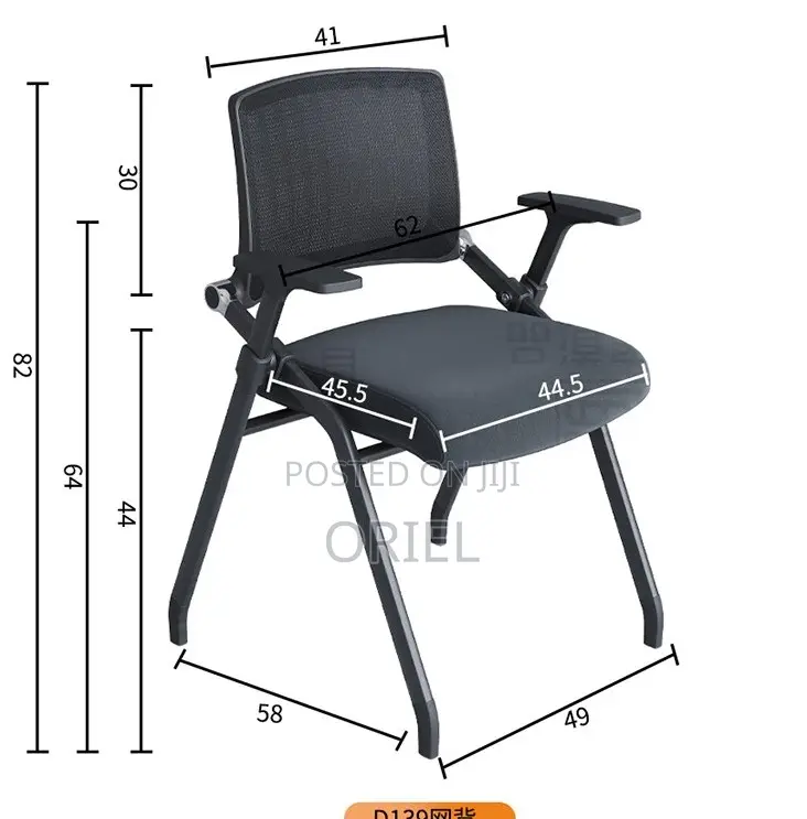 Office Chair; Foldable Study Office Chair for Home Workspace