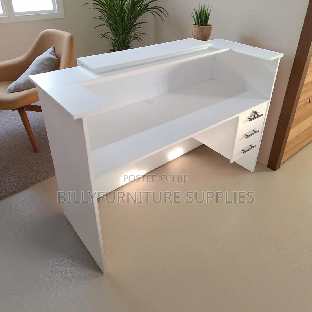 White Reception Desk