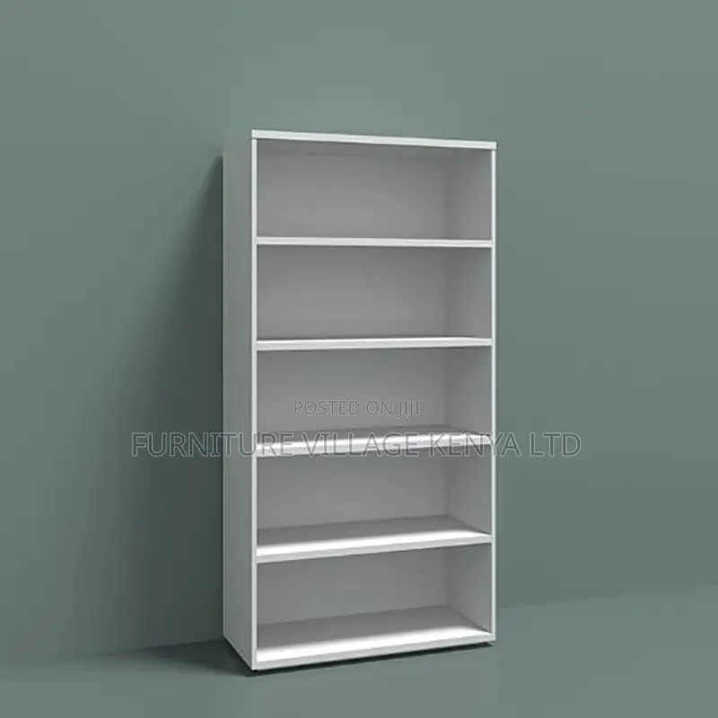 Office Bookshelf; Modern 5-tier Wooden Bookshelf