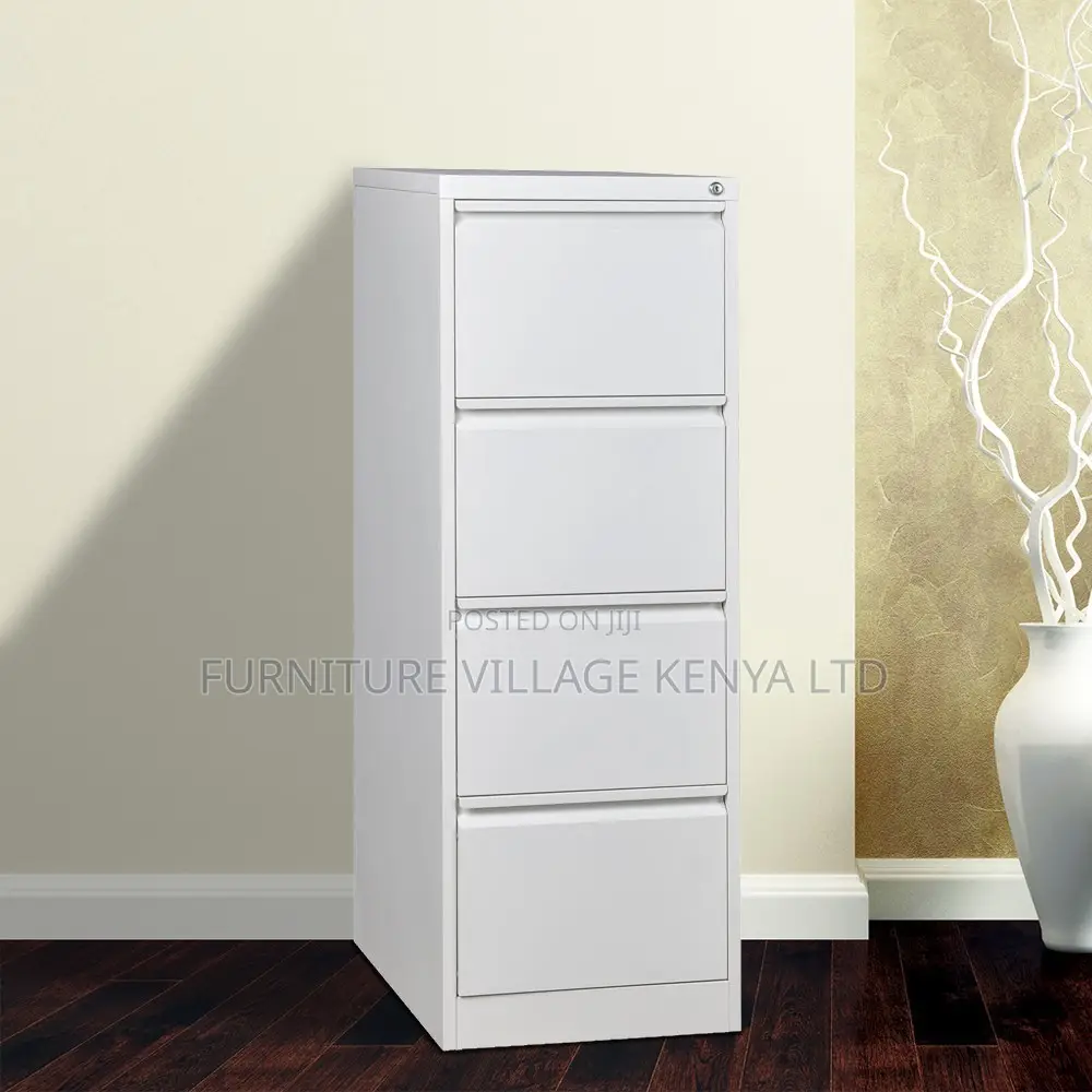 Office Cabinet; 4-drawer Cabinet With Bar Lock