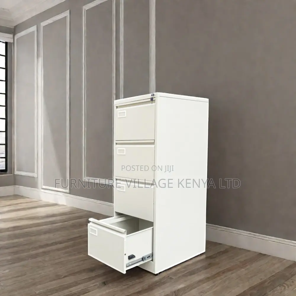 Office Cabinet; 4-drawer Cabinet With Bar Lock