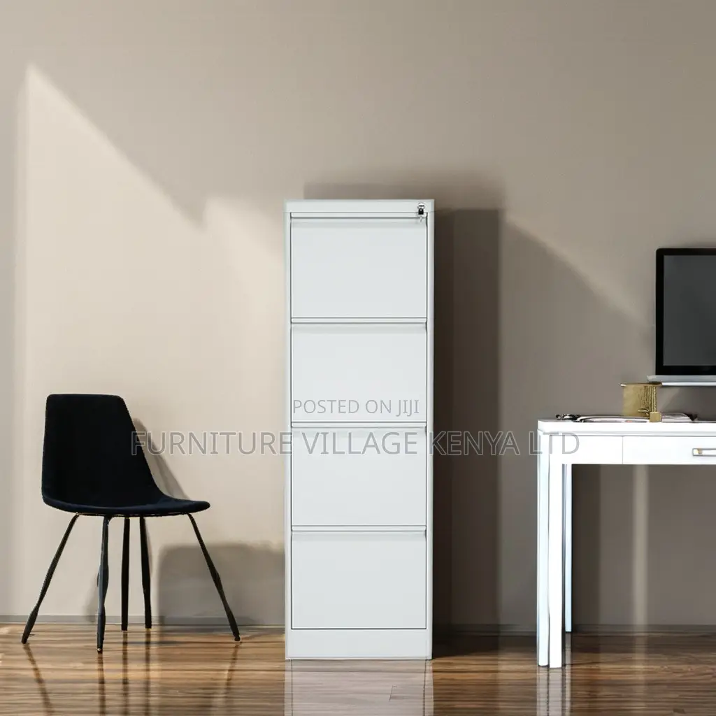 Office Cabinet; 4-drawer Cabinet With Bar Lock