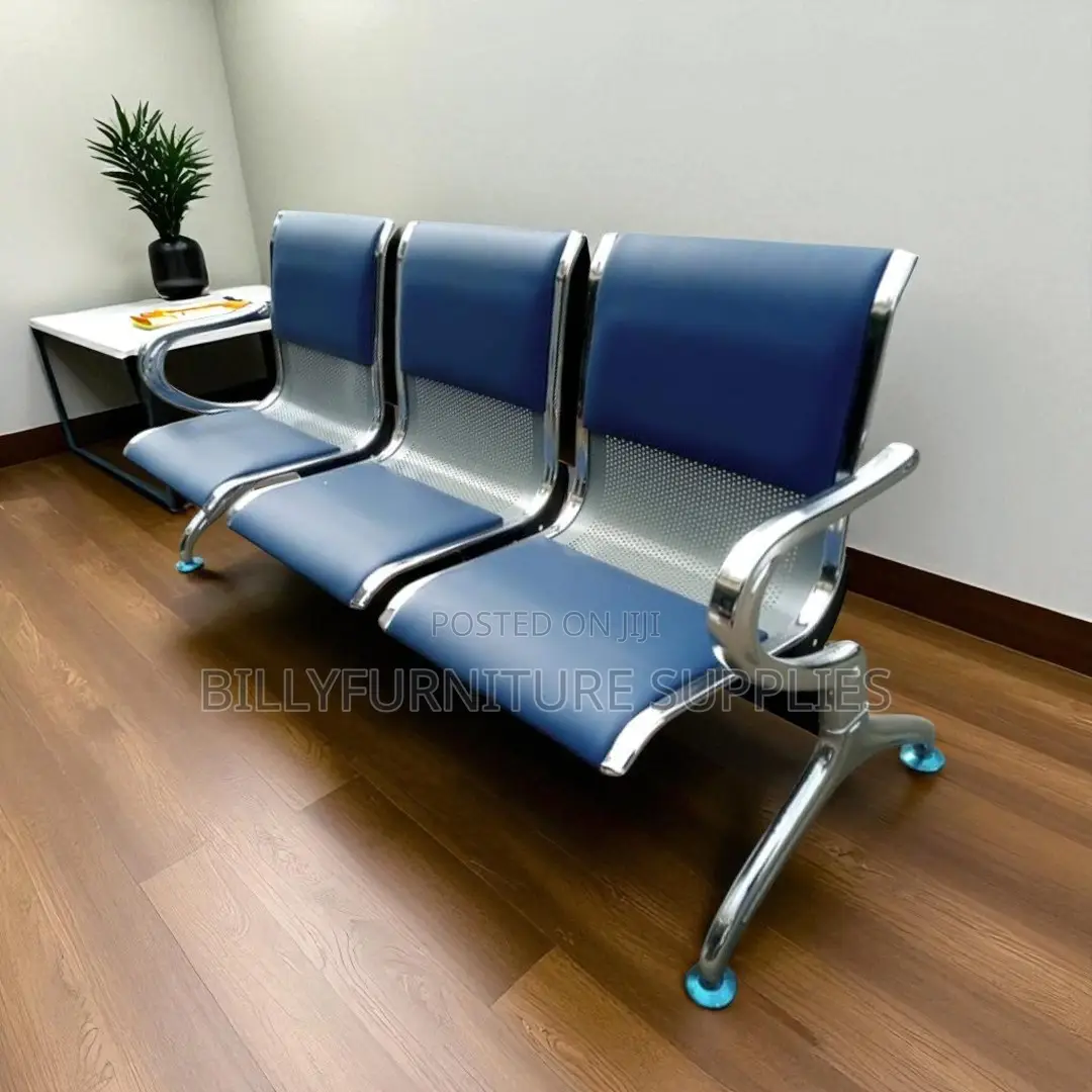 Blue Comfortline 3 Linked Visitors Bench