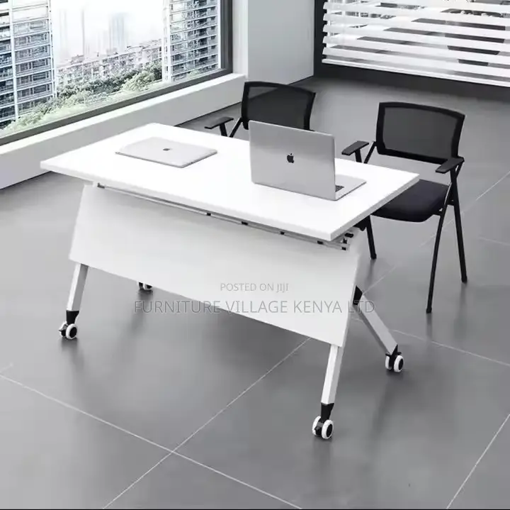 Foldable Table; Foldable Modern Rectangular Writing Desk