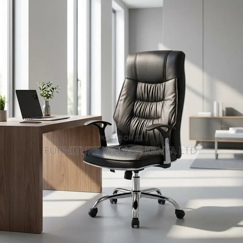 Office Chair; Modern Generic Leather Office Seat