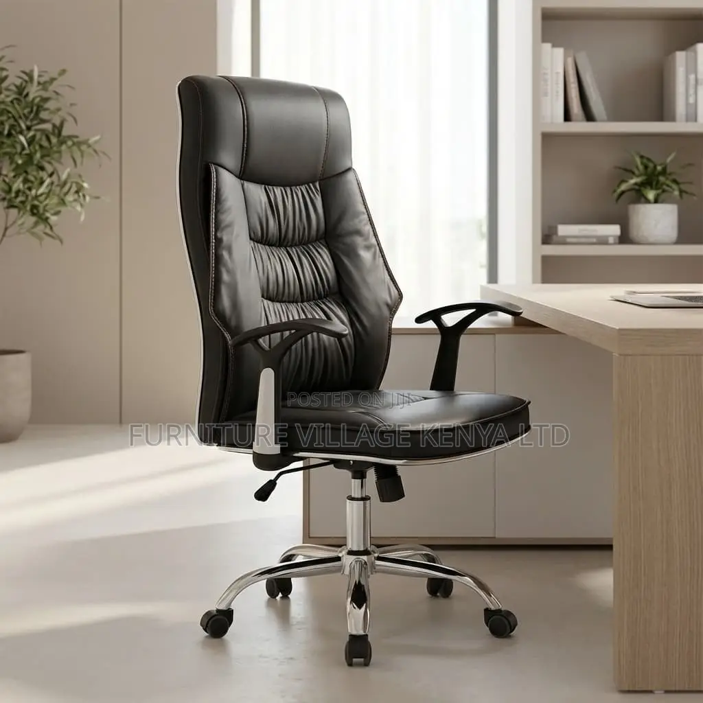 Office Chair; Modern Generic Leather Office Seat