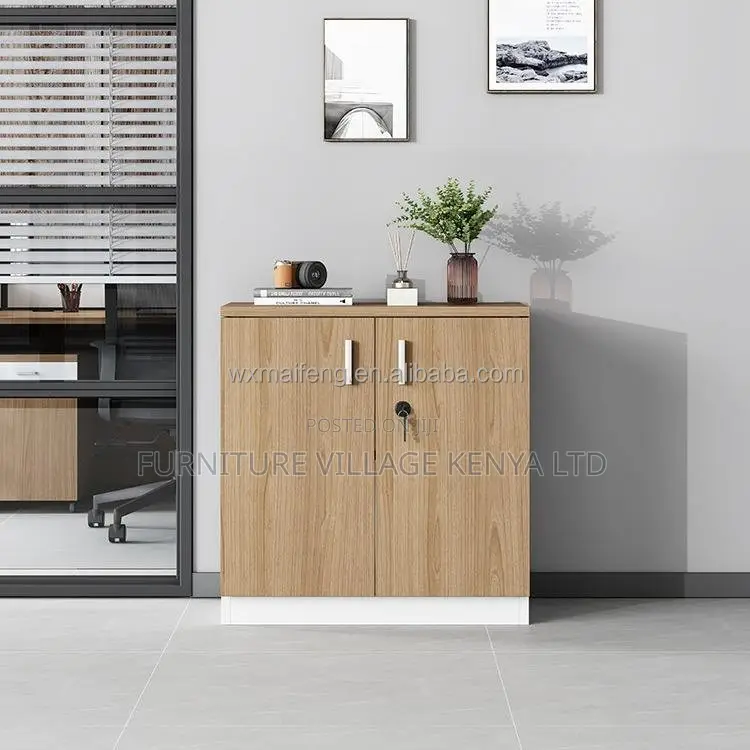 Office Cabinet; 2-door Wooden Office Credenza Cabinet