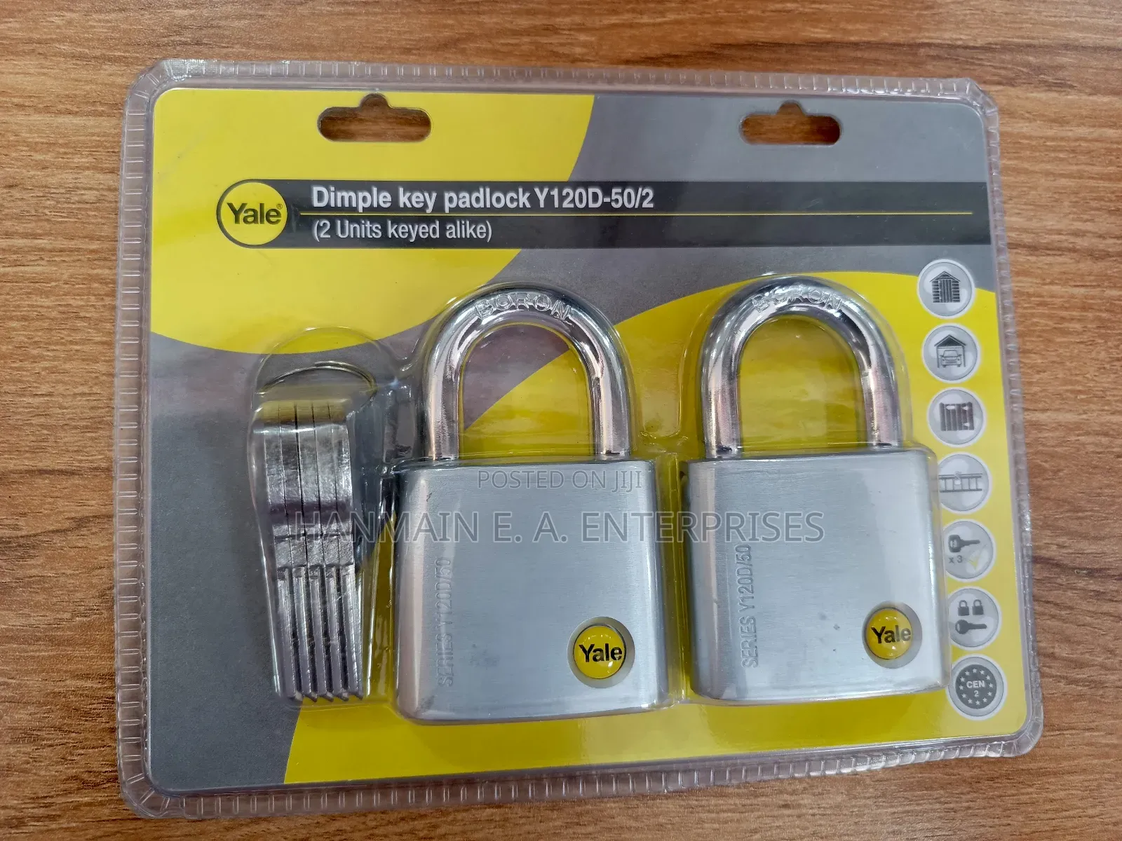 Original Double Yale Brass Padlock High Quality Anti Theft Solution