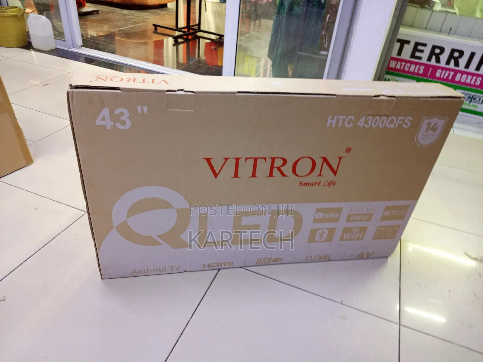 Vitron HTC 4300qfs 43 Inch Qled Frameless Android Smart TV