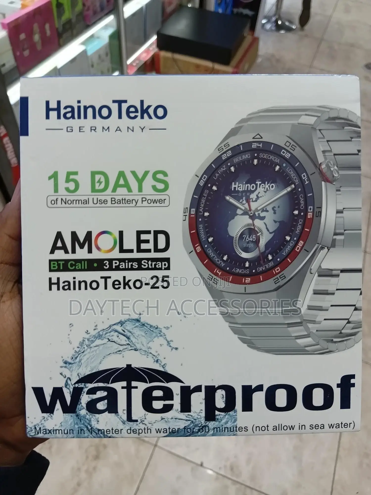 Haino Teko 25 Waterproof Smartwatch With Amoled Display