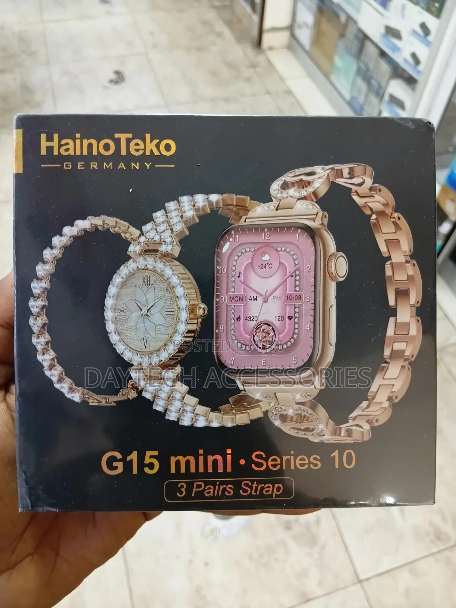 Haino Teko G15 Women's Mini Amoled Hd Watch With 2.2-Inch Display