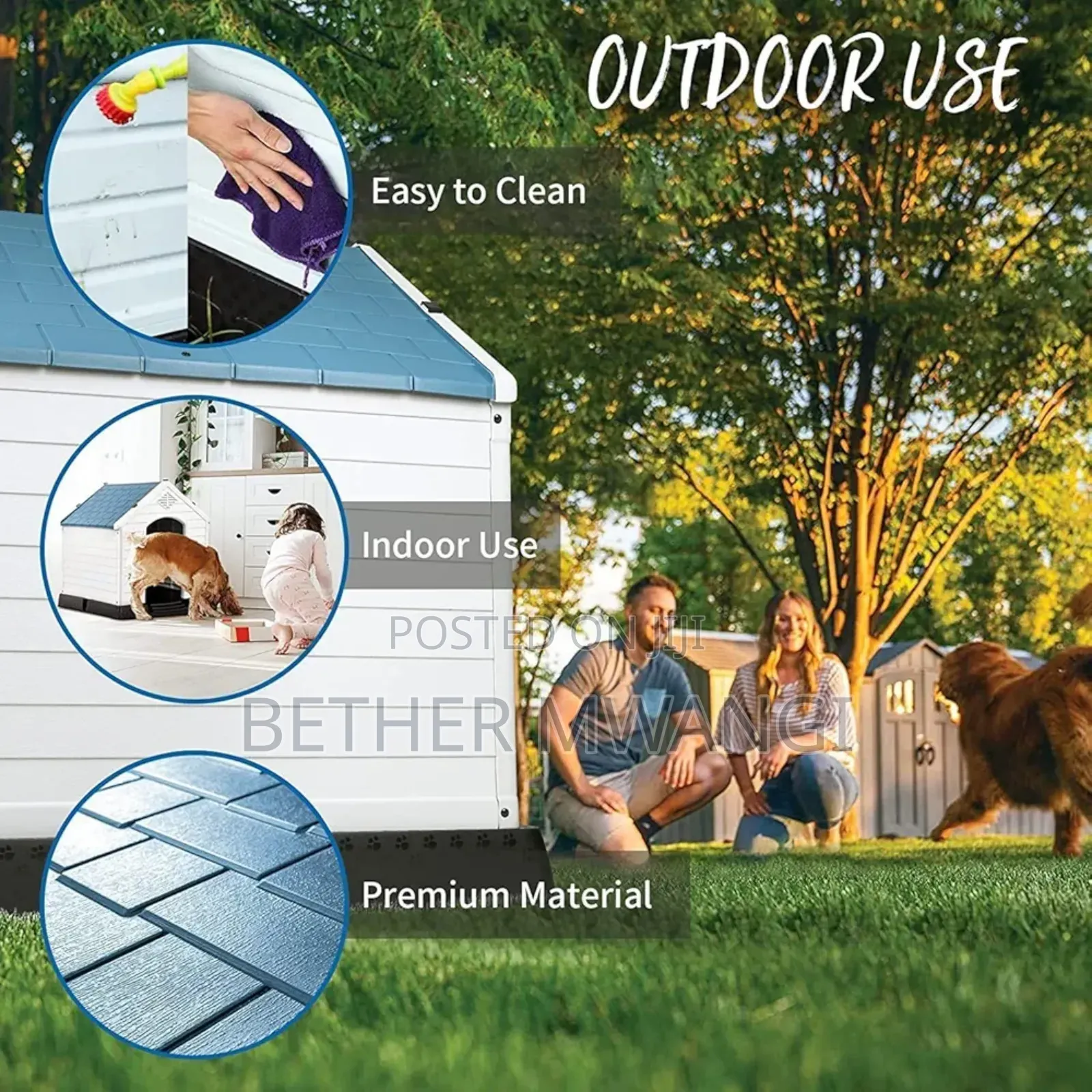 Large Durable Waterproof Plastic Pet House In Kenya