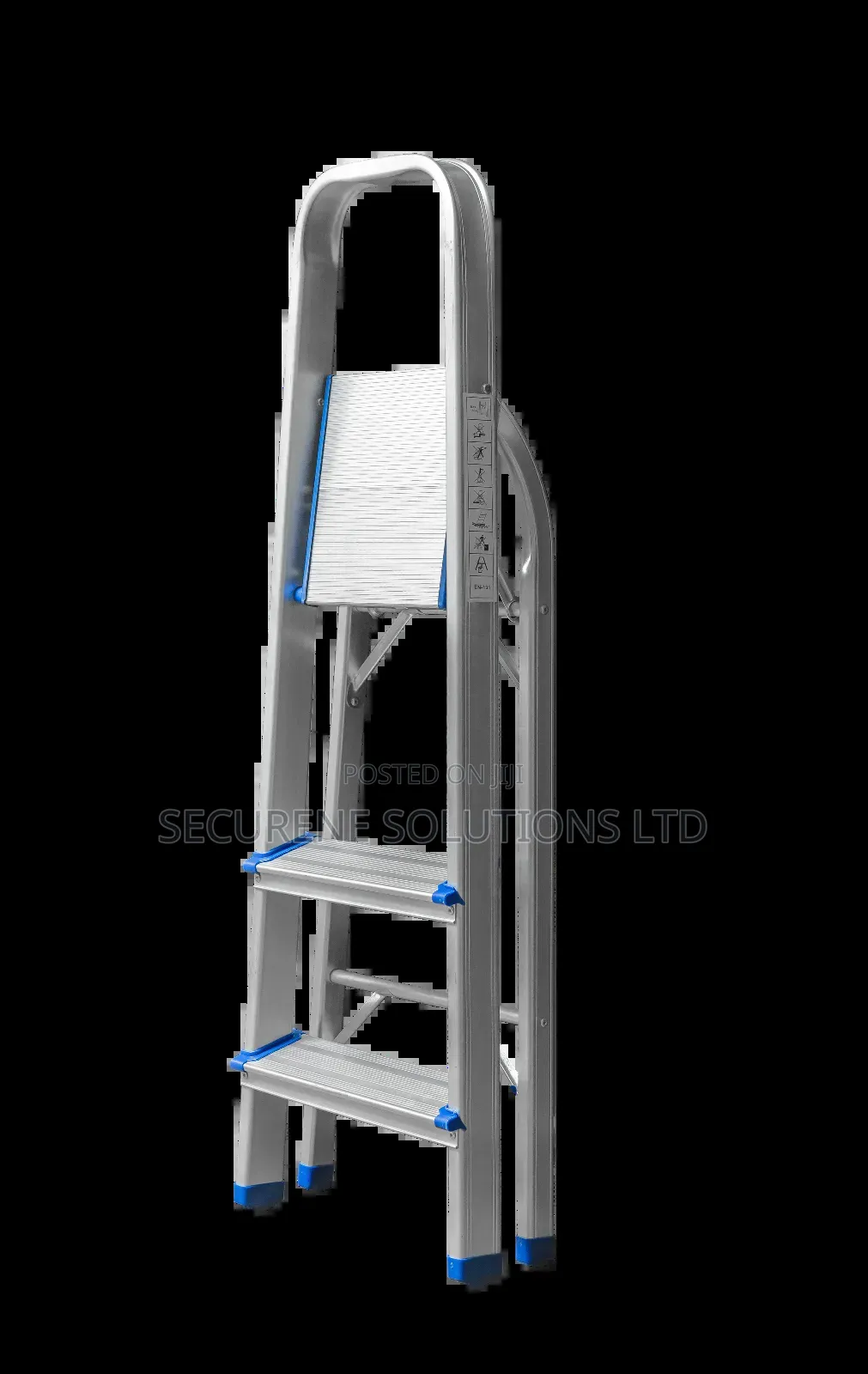 A Minara Aluminium Household 3-step Step Ladder.