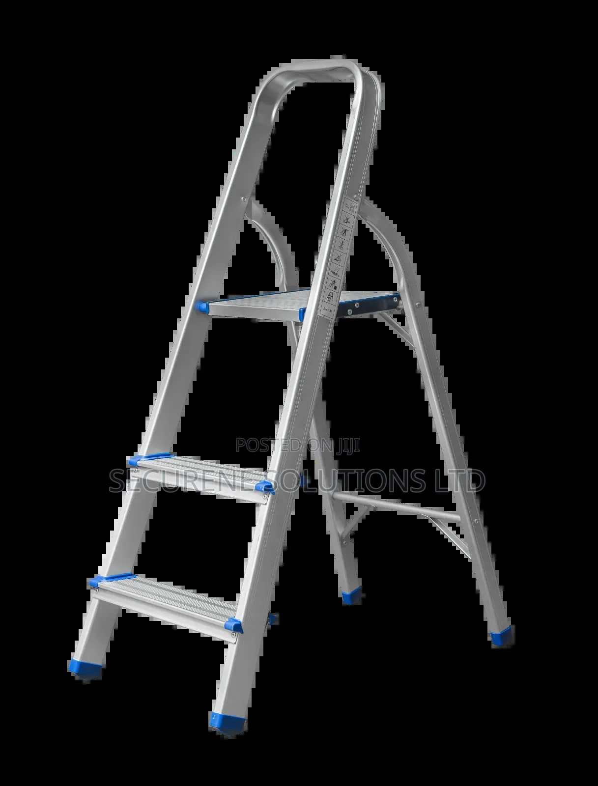 A Minara Aluminium Household 3-step Step Ladder.