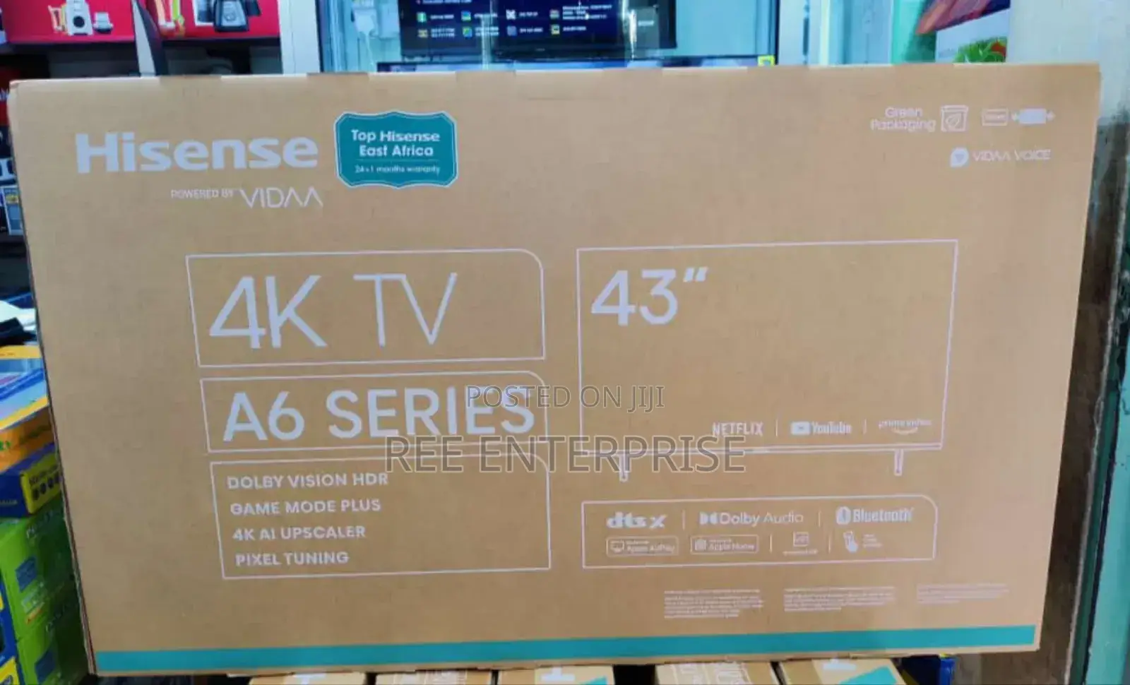 *Hisense 43" Smart 4k A6 🔥 Brand New