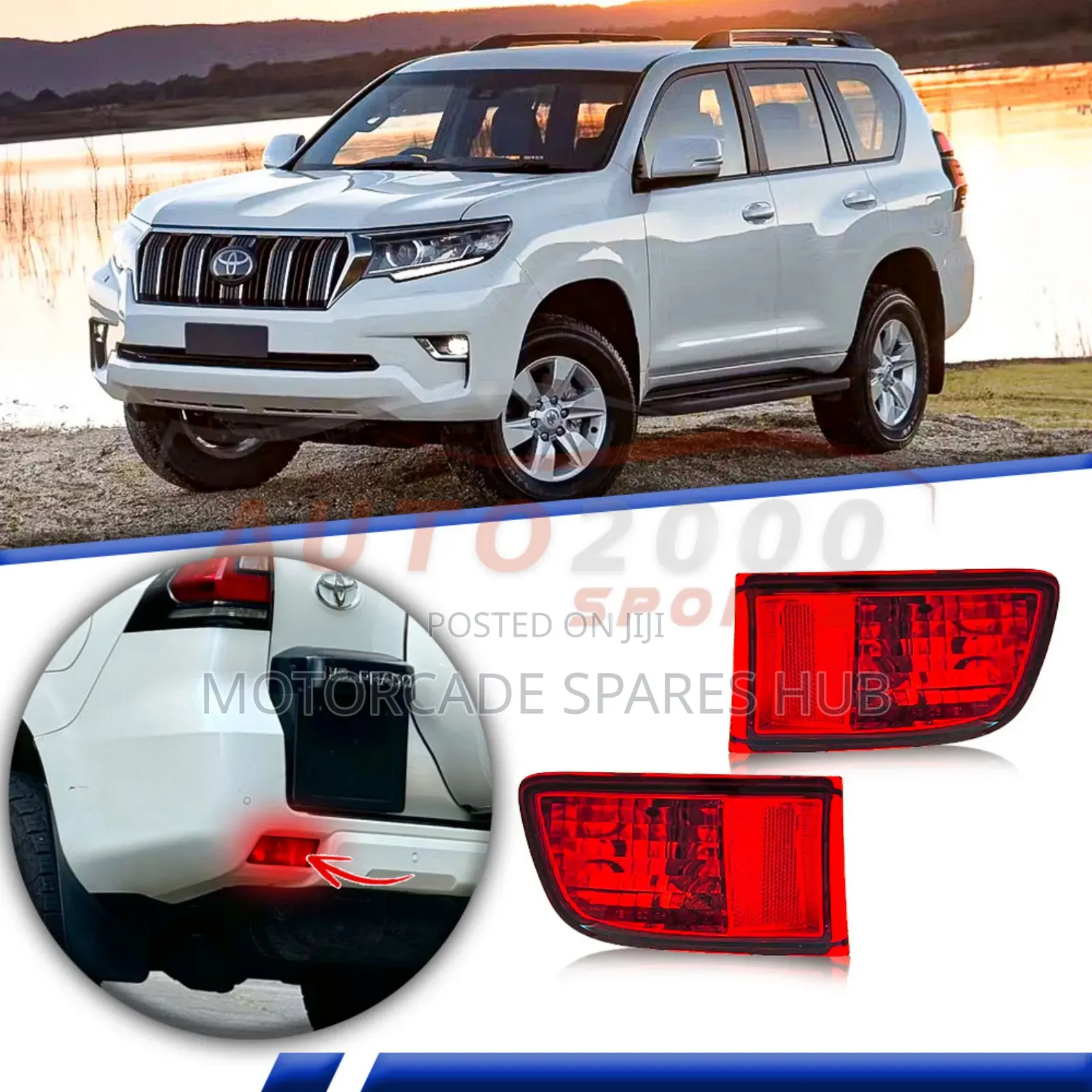 Toyota Prado Fj 150 2011-2018 Bumper Reflector