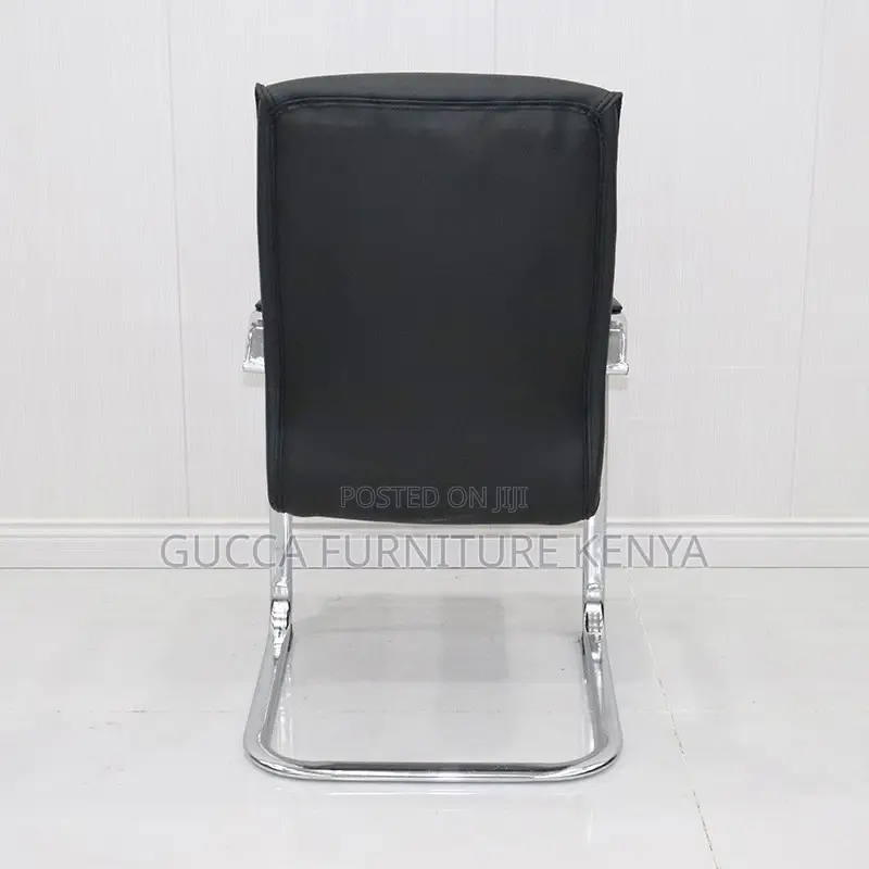 Leather Sled Base Office Conference Chair