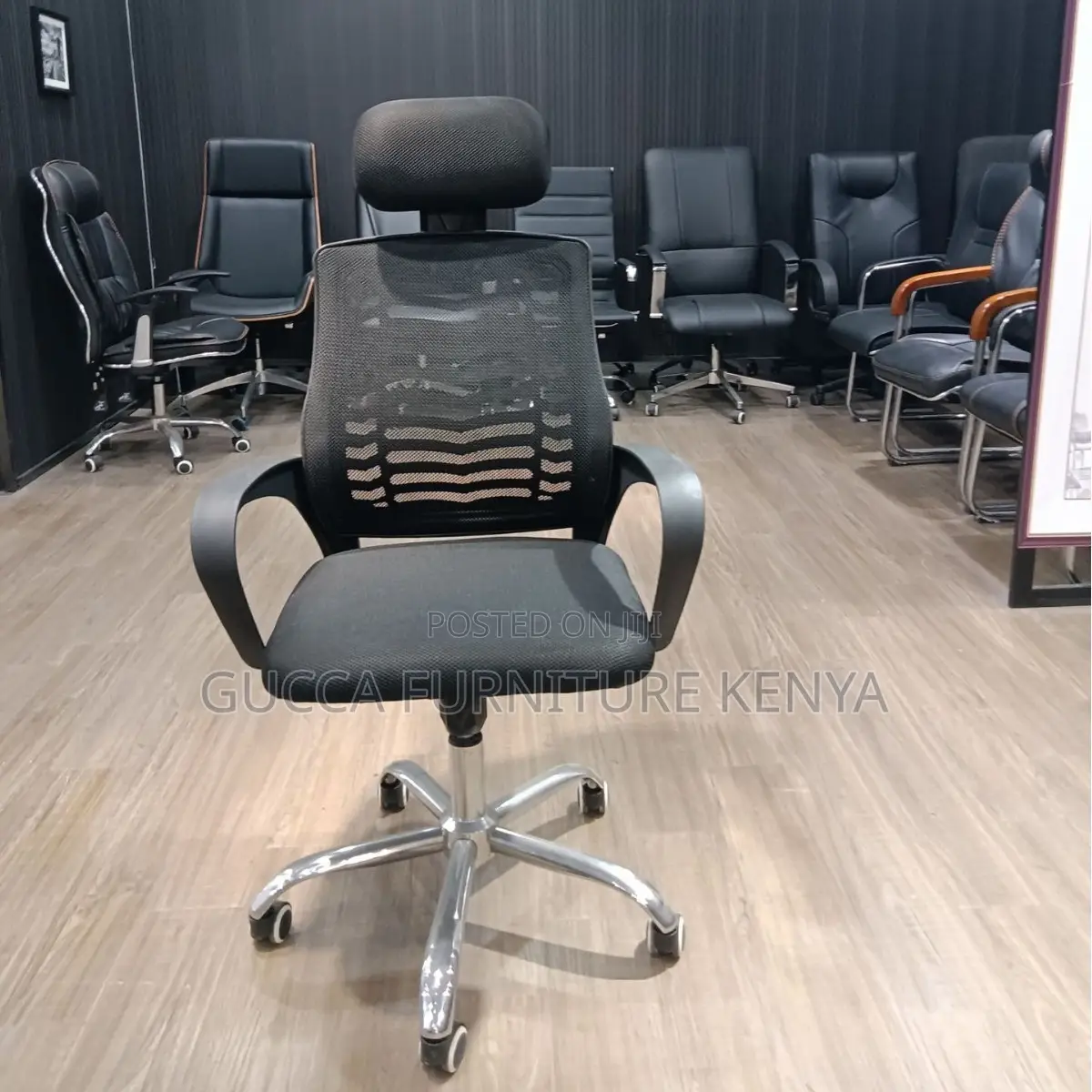 Swivel Secretary Mesh Headrest Office Chair